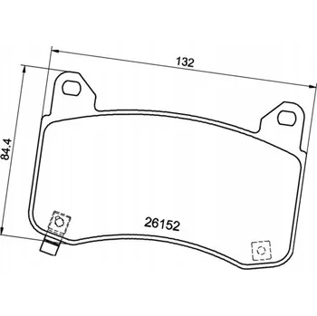 Brzdová destička Brzdové destičky přední BREMBO P 09 029E
