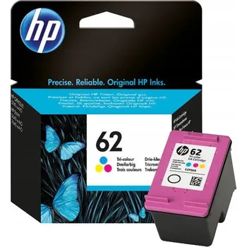 Inkoustová kazeta HP 62, standardní, tříbarevná, 4,50 ml, 135 stran