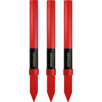 Party dekorace Fontány na dort - červený plamen, 3 ks