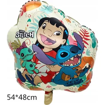 Balónek Fóliový balónek Lilo & Stitch 54x48 cm