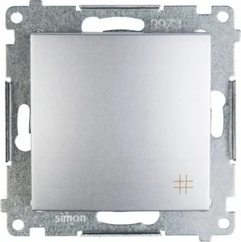 vypínač Křížový vypínač pod omítku Kontakt-simon stříbrný DW7A.01/43