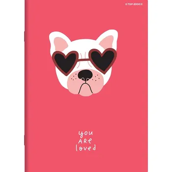 Sešit Sešit A4, 32 listů, čtvereček, TOP-2000 Basic mix 1 ks