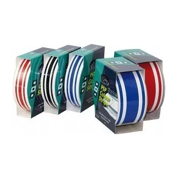 Lepicí páska Samolepicí páska ozdobná 19mm x 10m červená 3 proužky