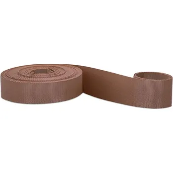 Příslušenství pro plot Tkaný textilní pás - hnědý, 4,75cm x 50m (Tkaný textilní výplet, hnědý, RAL 8003, rozměr 4,75cm x 50m)