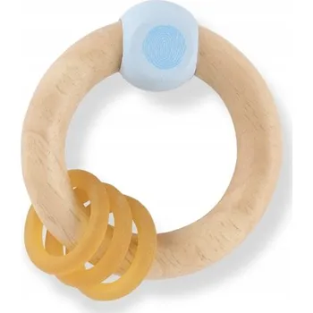 Chrastítko z kaučukového dřeva, Modré, HEVEA