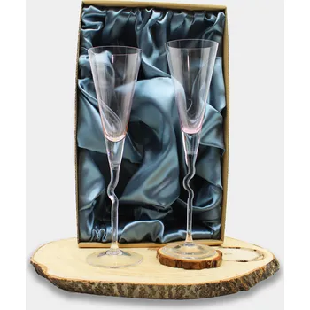 Svatební dekorace Svatební číše PRAVUM růžová Zdobení: Jméno a datum