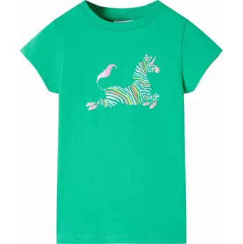 Chlapecké oblečení vidaXL Dětské tričko kobaltově 140 [11063] Barva: Zelená