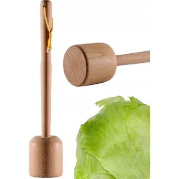 POLSKÝ palička UBIJAK na zelí dřevěná MASIVNÍ -->WyrobyDzięcioł <--