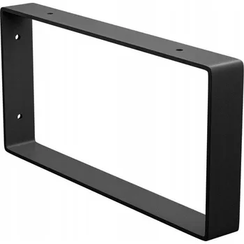 Věšák Podpěra police Věšák Držák Ocelový Černý matný 126x261mm loft