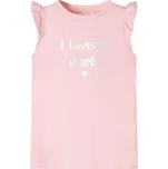 vidaXL Dětské tričko s volánkovými rukávy 116 [10506] Barva: Světle růžová