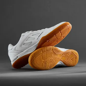 Pánské tenisky PONGORI Boty na stolní tenis TTS 500 45 BÍLÁ|ŠEDÁ