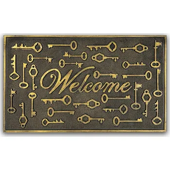 Rohožka GUMOVÁ ROHOŽKA WELCOME 45X75 ELASTICKÁ MÓDNÍ