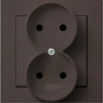 Elektrická zásuvka Hnědá Elektrická Zásuvka Ospel