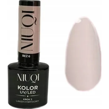 Lak na nehty NIUQI Hybridní lak na nehty 5ml UV/LED BEIGE 6 béžový
