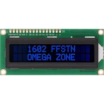 Bezpečnostní kamera Displej ACS Wyświetlacz LCD 1602 FFSTN Niebieski