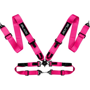 Návlek na bezpečnostní pás Bezpečnostní pásy 4-bodové Slide V2 Quick růžové 3"