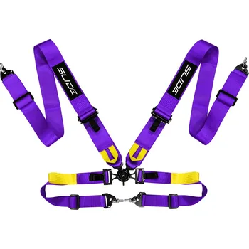 Návlek na bezpečnostní pás Bezpečnostní pásy 4-bodové Slide V2 Quick fialové 3"