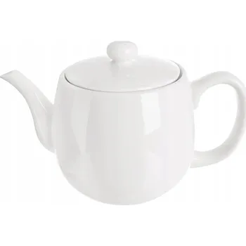 Konvice na čaj Čajová konvice se sítkem na čaj porcelánová bílá Mona 700 ml