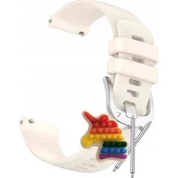 Pouzdro na mobilní telefon Pásek Řemínek pro Huawei TalkBand B5, Silikon Spona Stříbrná Béžová