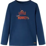 vidaXL Dětské tričko s dlouhým rukávem tmavě 140 [13038] Barva: Námořnická modrá