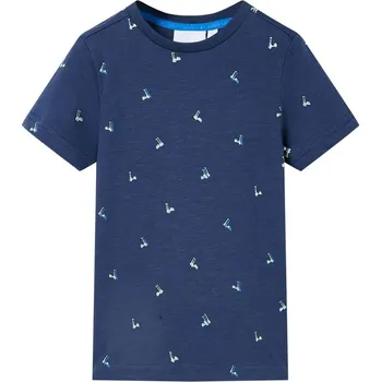 vidaXL Dětské tričko tmavě modré 104 [11945] Barva: Tmavě moddrá