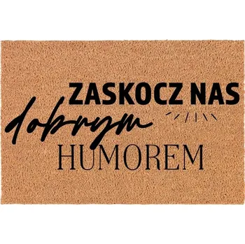 Rohožka KOKOSOVÁ VSTUPNÍ ROHOŽKA DO DOMU DEKORATIVNÍ | DÁREK DOBRÁ NÁLADA