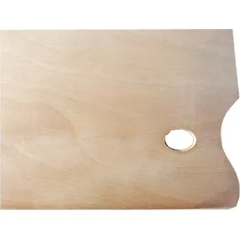 Paleta na barvy Dřevěná malířská paleta obdélníková no. 4