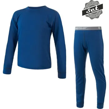 Dětské termoprádlo Dětské funkční prádlo Sensor Merino Air Set triko+spodky Dětská velikost: 150 / Barva: tmavě modrá
