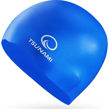Plavecká čepice TSUNAMI Plavecká čepice TSUNAMI PRO VŠECHNY VELIKOSTI MODRÁ