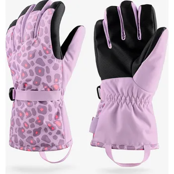 WEDZE Dětské lyžařské rukavice 6–14 let GL500 14 LET FIALOVÁ|RŮŽOVÁ
