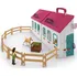 domeček pro figurky Schleich Horse Club 42703 Otevřená přenosná stáj