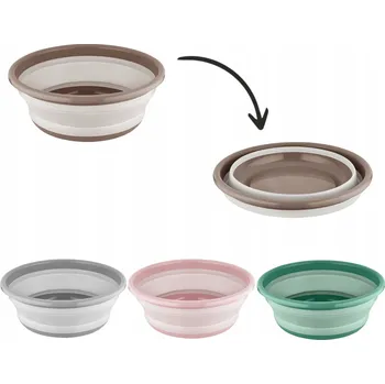 SILIKONOVÁ SKLÁDACÍ MISKA KULATÁ KOUPELNOVÁ 5L