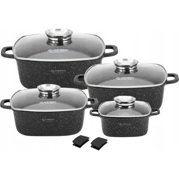 Sada nádobí Sada hrnců Edenberg z hliníku, 8 dílů