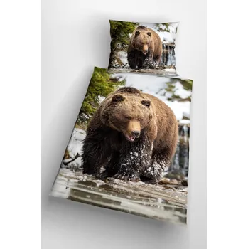 Povlečení 3d povlečení s medvědem - Bear 140x200 cm