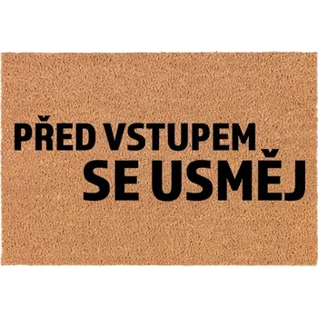 Rohožka Kokosová Vstupní Rohožka Dekorativní | Veselý Dárek Usměj Se