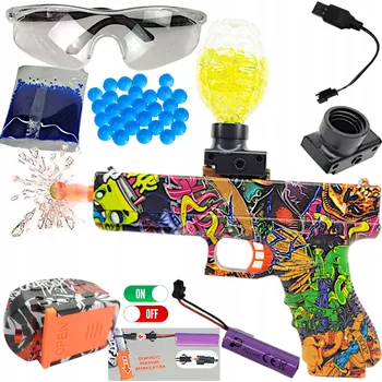Automatická elektrická pistole GLOCK na vodní gelové kuličky - Graffiti