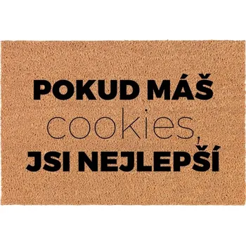 Rohožka Kokosová rohožka vstupní dekorativní | Veselý Dárek Sušenky