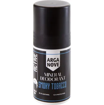 Minerální deodorant s kamencem roll-on pro muže Smoky Tobacco 50ml Arganove