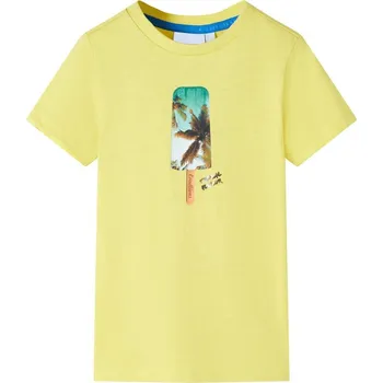 Chlapecké tričko vidaXL Dětské tričko jasně 92 [12379] Barva: Žlutá