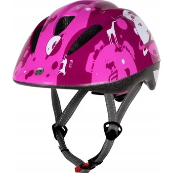 Cyklistická přilba Force Helmet Fun Planets dětské růžovo-bílé M (52-56 cm)