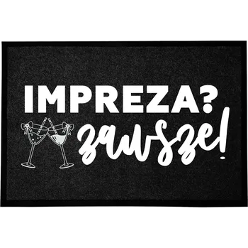 Rohožka ČERNÁ VSTUPNÍ ROHOŽKA DO DOMU DEKORATIVNÍ | DÁREK OSLAVA 60X40cm