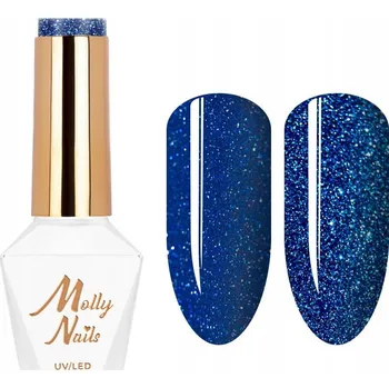 Přípravek na nehty Molly Nails Hybridní lak Flashing Lights 8 g - Č. 602 Lost In Heaven