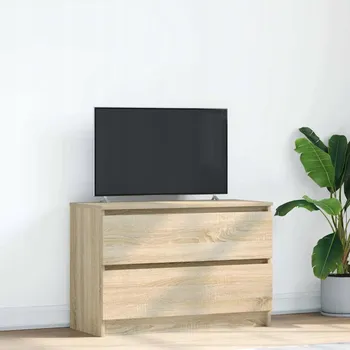 Televizní stolek TV stolek Sonoma Oak 80x35x54 cm Lepené dřevo