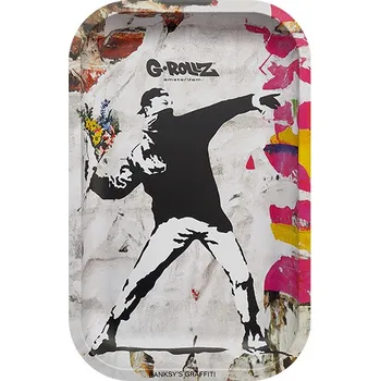 G-ROLLZ Kovová miska 27x16 cm Banksy Flower