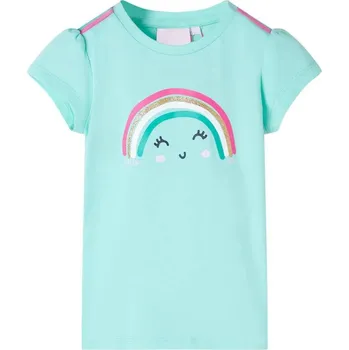 Chlapecké tričko vidaXL Dětské tričko kobaltově 104 [11115] Barva: Mátová