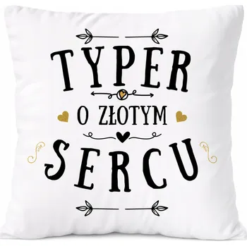 Obraz Dárek Polštář pro štukatéry s potiskem , bílý PoliDraw