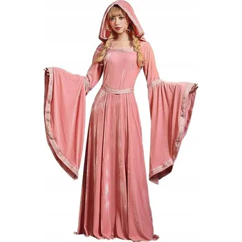 Dámské oblečení STŘEDOVĚKÉ ŠATY RENESANČNÍ ŠATY PANNA Z PANNY KARNEVAL COSPLAY rS