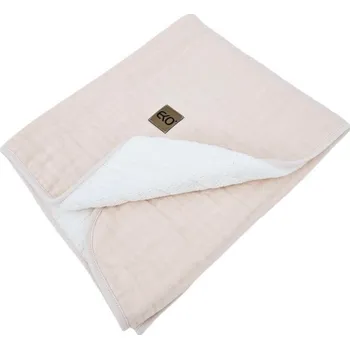 Dětská deka EKO Deka z kožešinového prošívaného mušelínu Pink