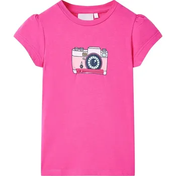 vidaXL Dětské tričko tmavě 140 [10473] Barva: Růžová