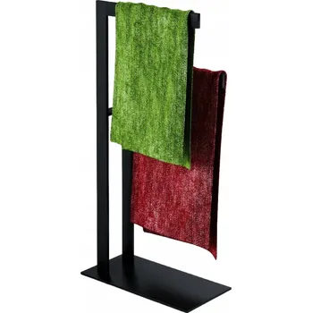 Věšák Moderní stojanový věšák na ručníky se 2 rameny ANTRACIT